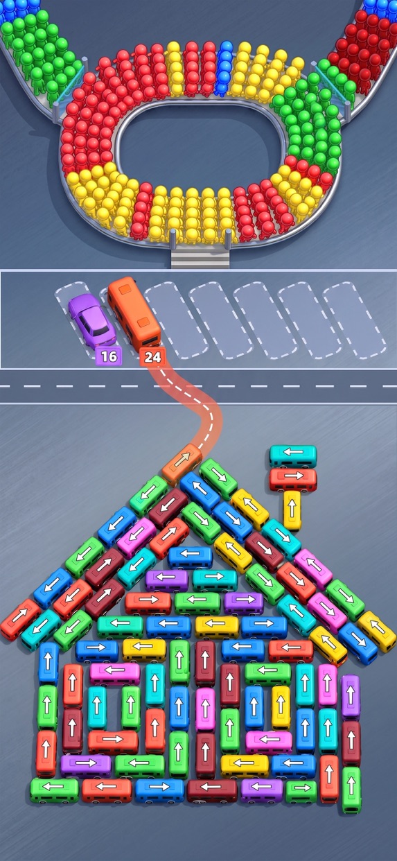 Car Jam バスストップジャム プレイ画面|App Store公式