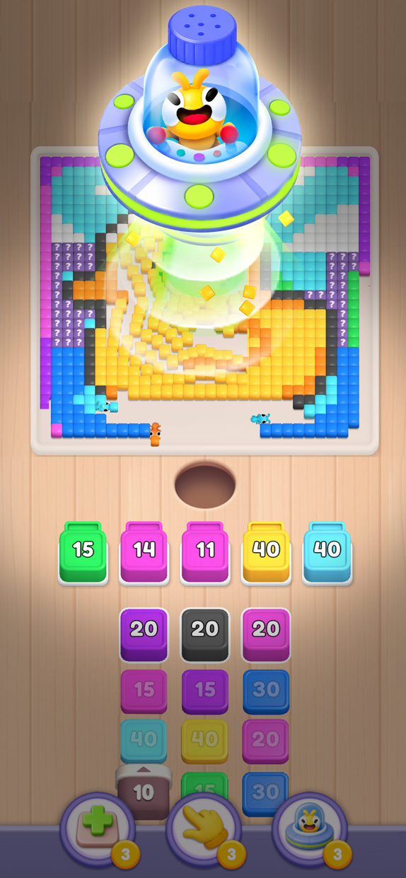Food Hunt: Pixel Puzzle プレイ画面｜App Store公式