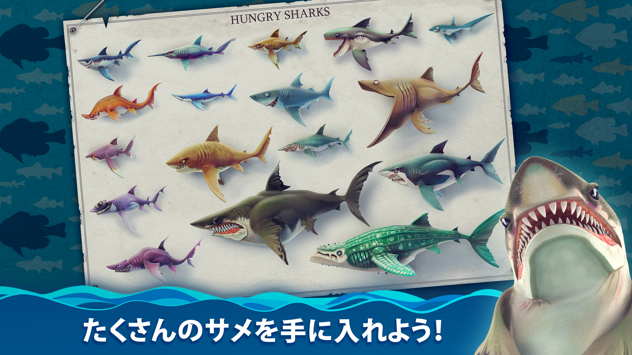 ハングリーシャークワールド プレイ画面｜App Store公式