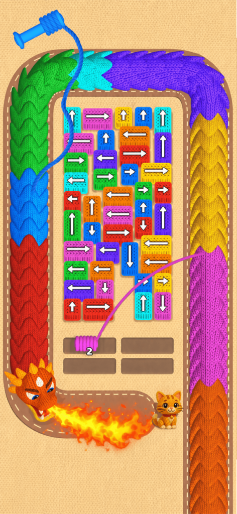 毛糸クラッシュ プレイ画面1｜App Store公式