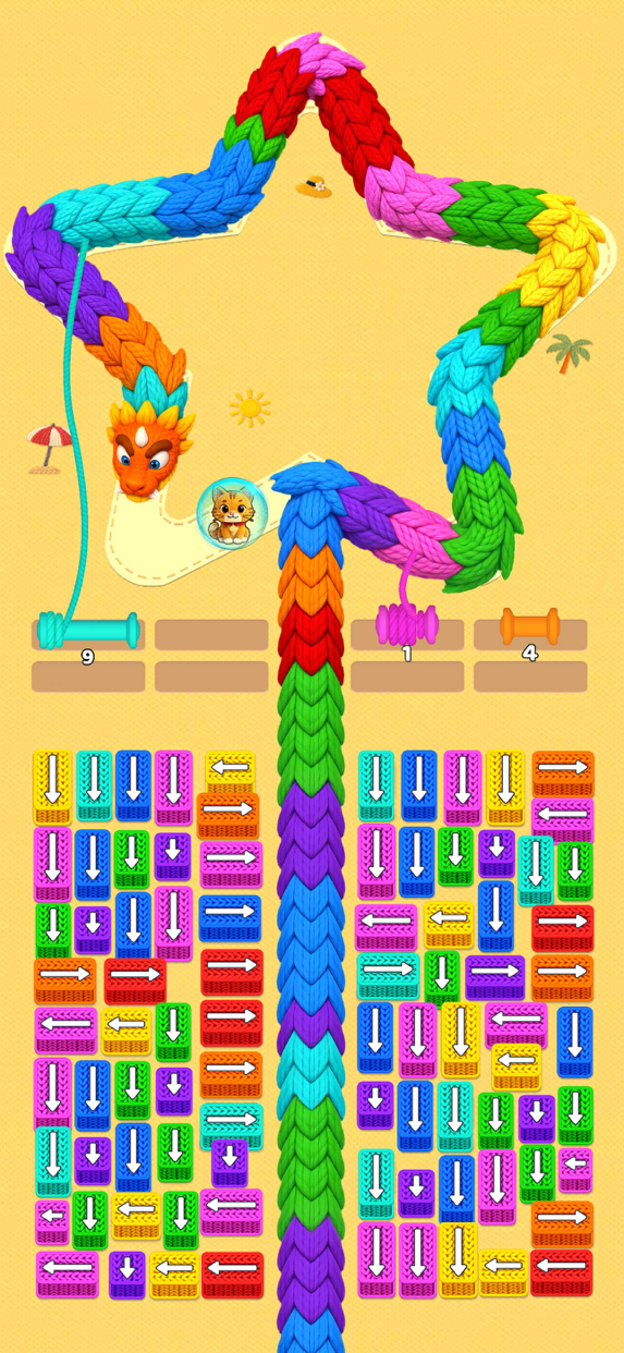 毛糸クラッシュ プレイ画面｜App Store公式