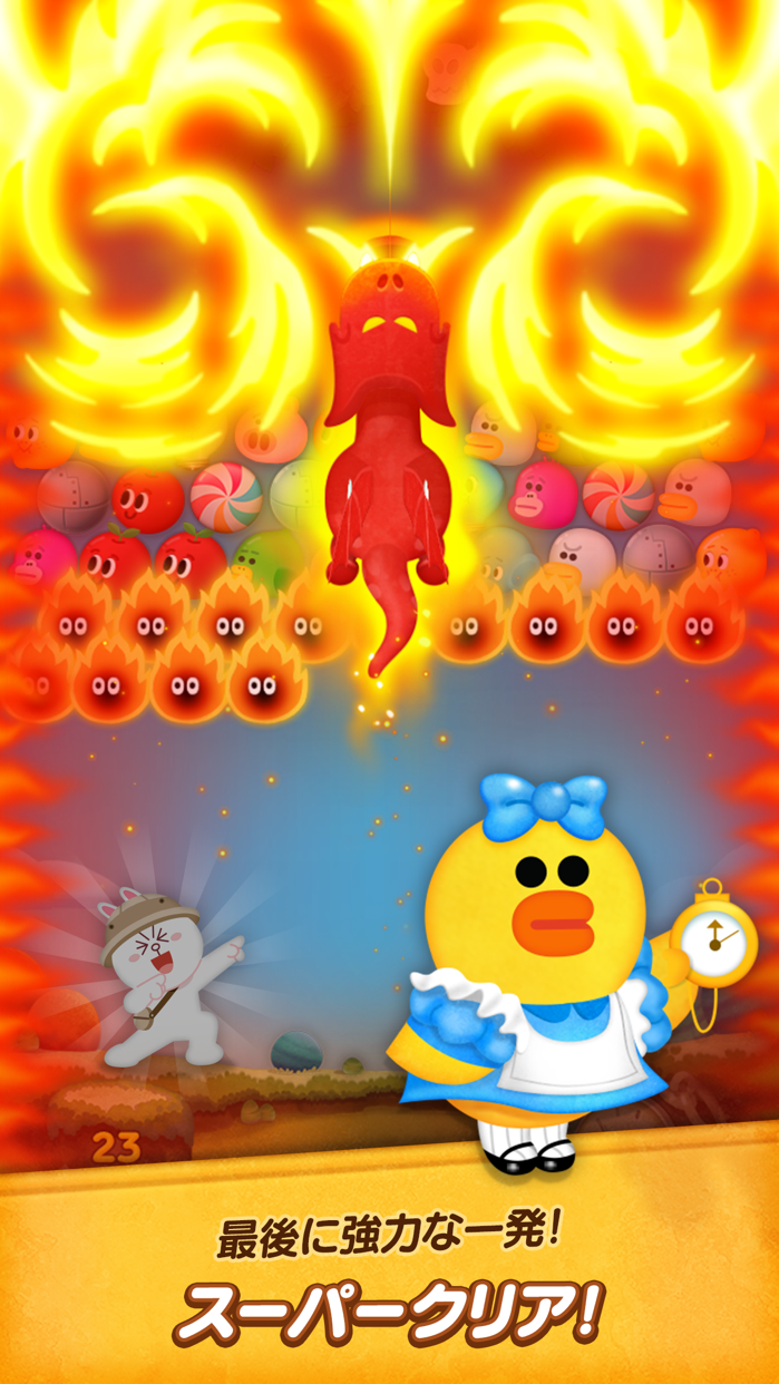 LINE バブル2 プレイ画面｜App Store公式