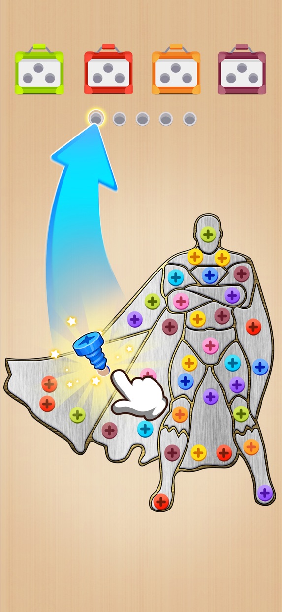 ねじねじパズル プレイ画面｜App Store公式