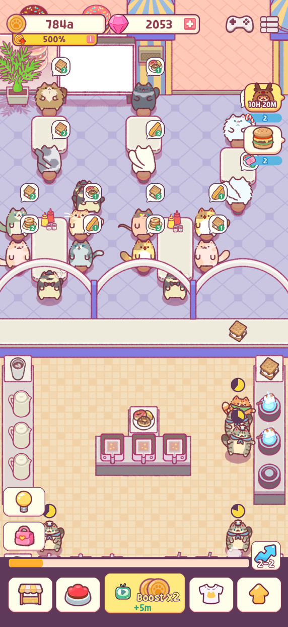 ねこのキッチン かわいい料理ゲーム プレイ画面｜App Store公式