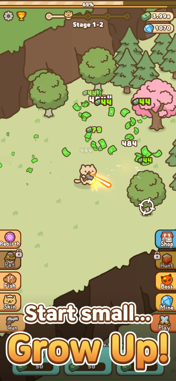 にゃんこ銃士 プレイ画面1｜App Store公式