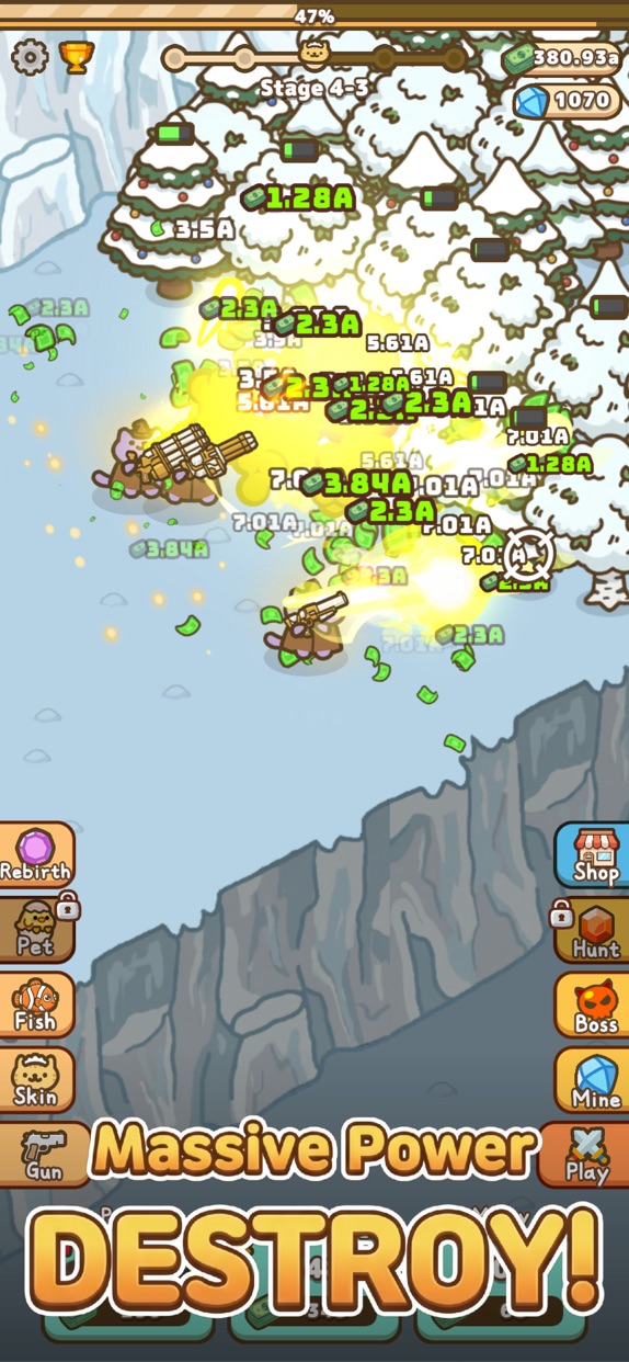 にゃんこ銃士 プレイ画面｜App Store公式