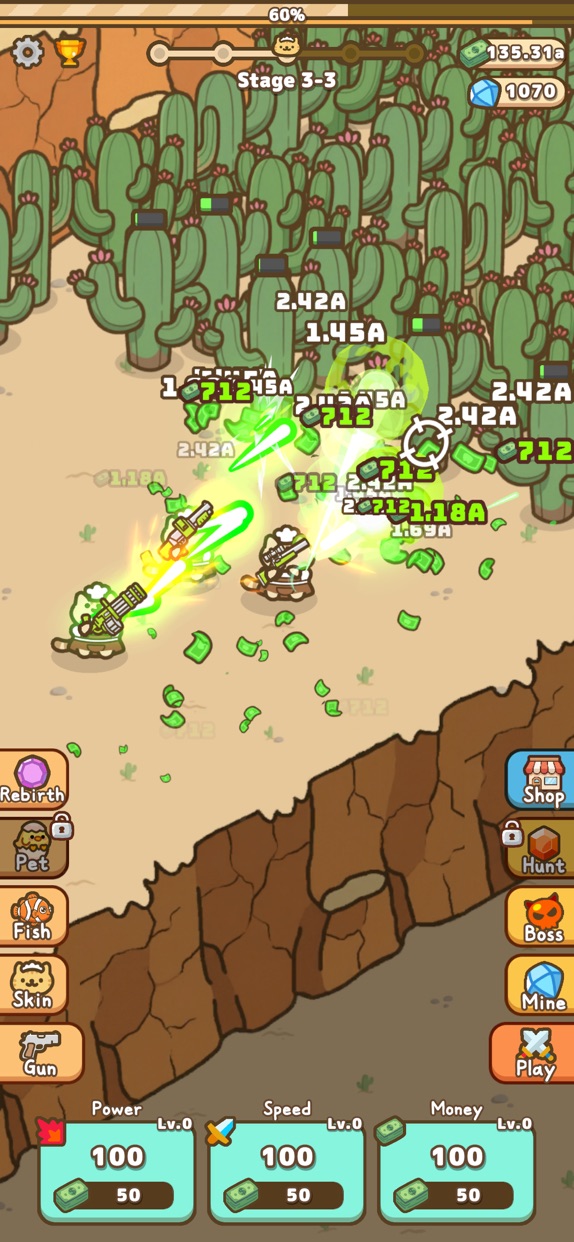 にゃんこ銃士 プレイ画面｜App Store公式
