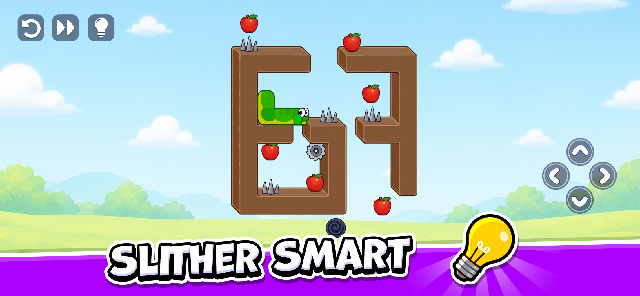 Snake Puzzle: Slither to Eat プレイ画面｜App Store公式