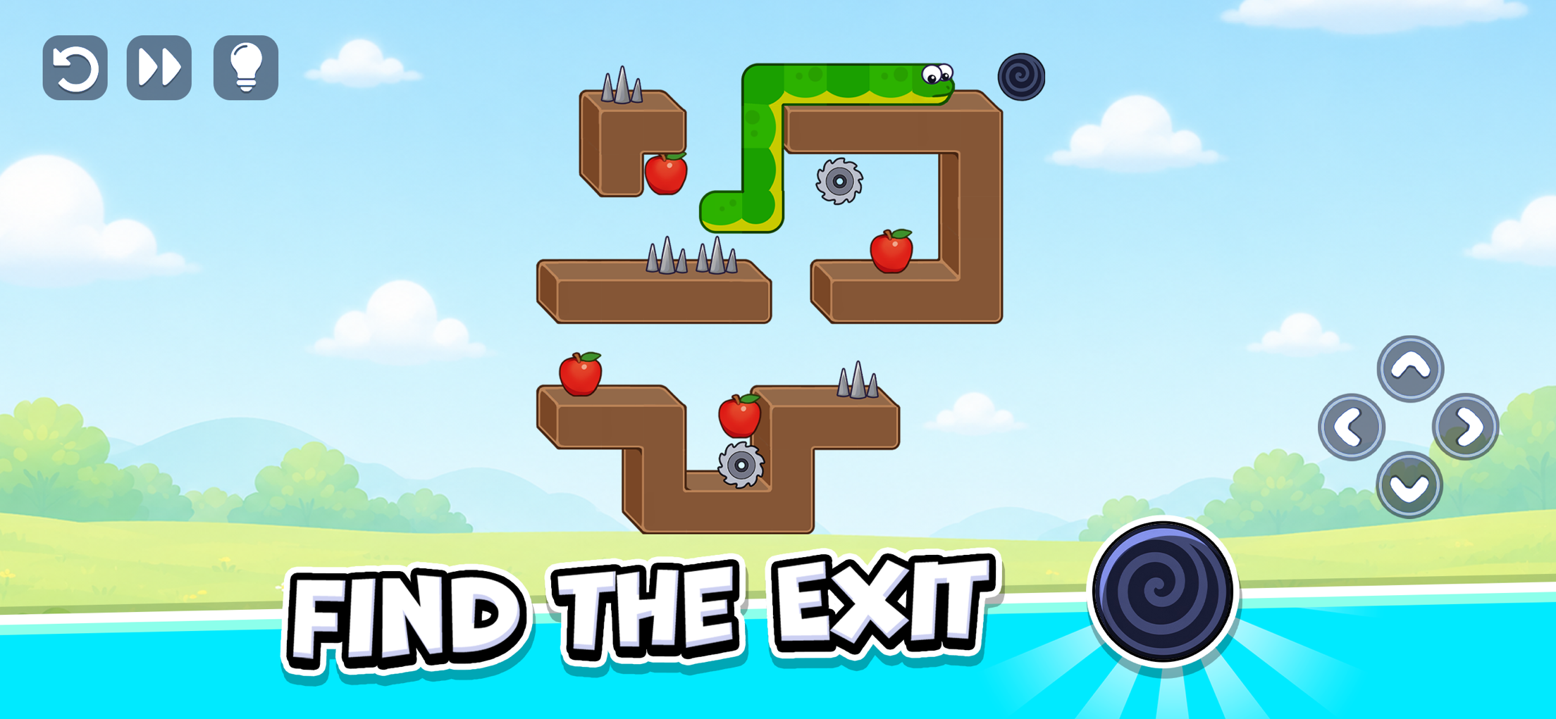 Snake Puzzle: Slither to Eat プレイ画面｜App Store公式