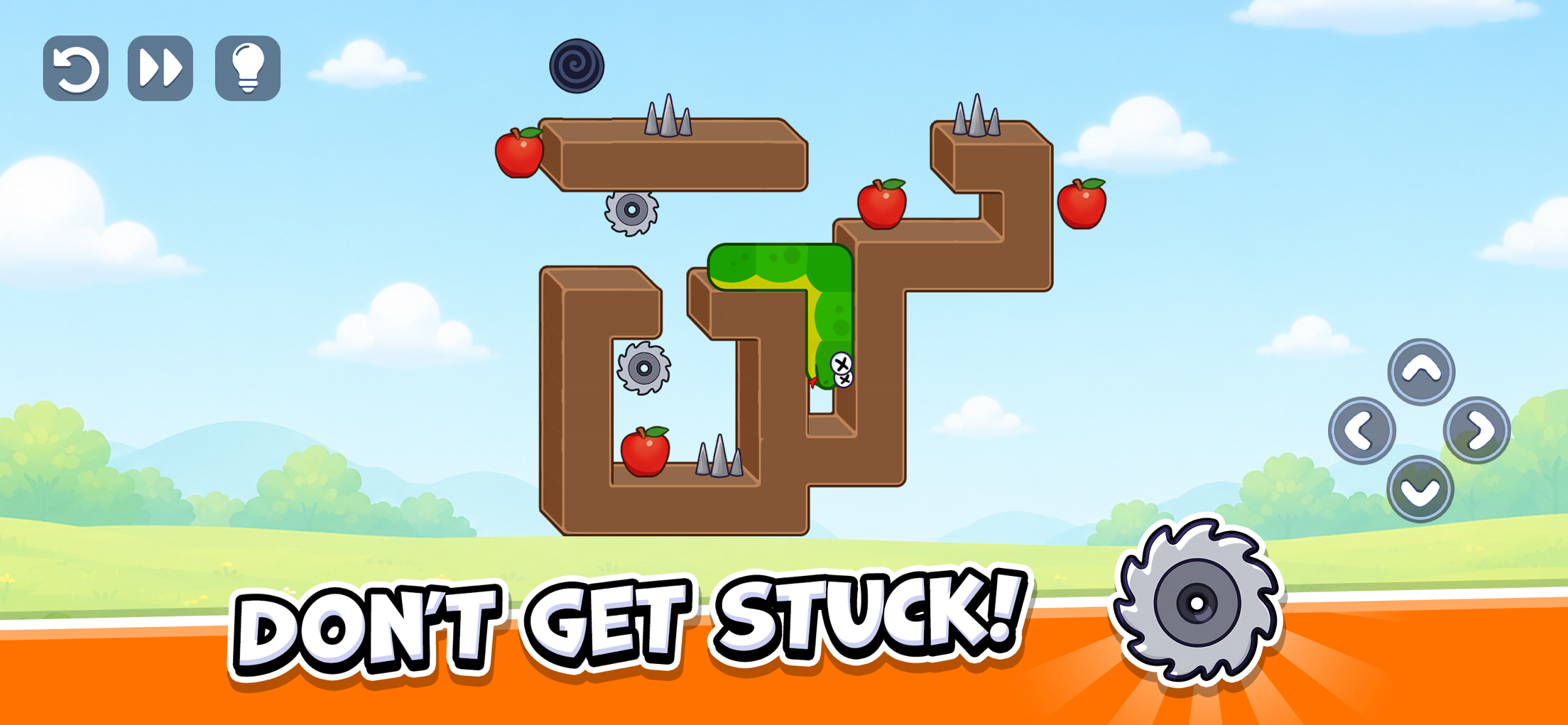 Snake Puzzle: Slither to Eat プレイ画面｜App Store公式