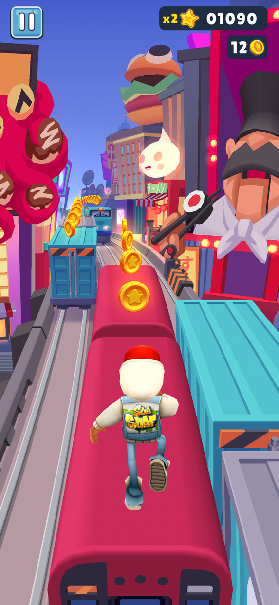 Subway Surfers サブウェイサーファーズ プレイ画面｜App Store公式