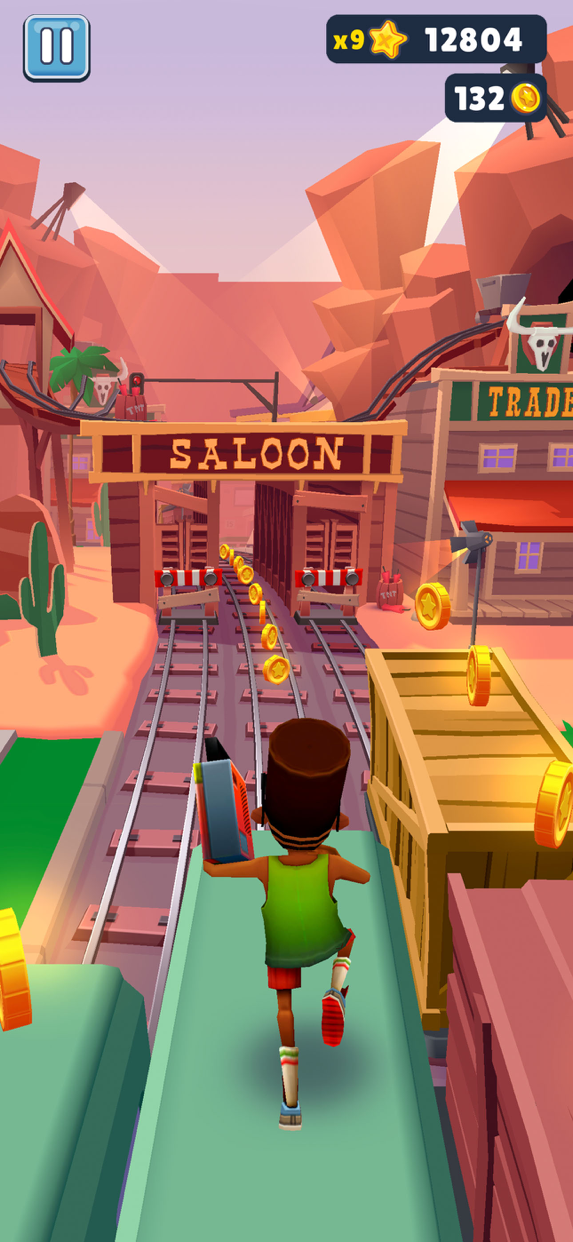Subway Surfers サブウェイサーファーズ プレイ画面｜App Store公式