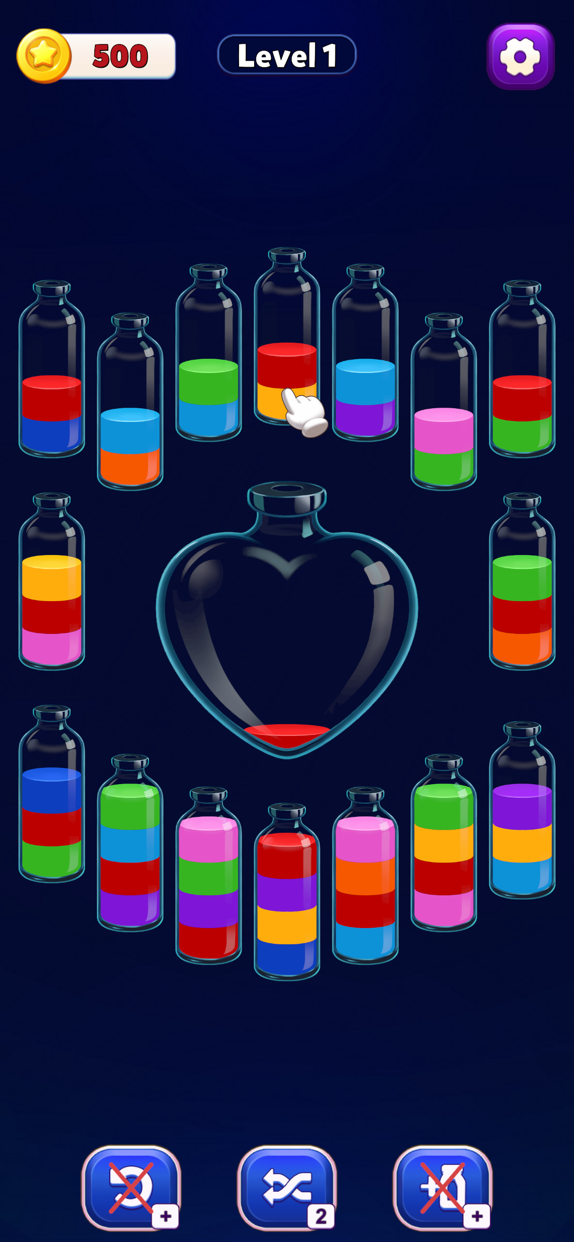 Water Sort Puzzle プレイ画面1｜App Store公式